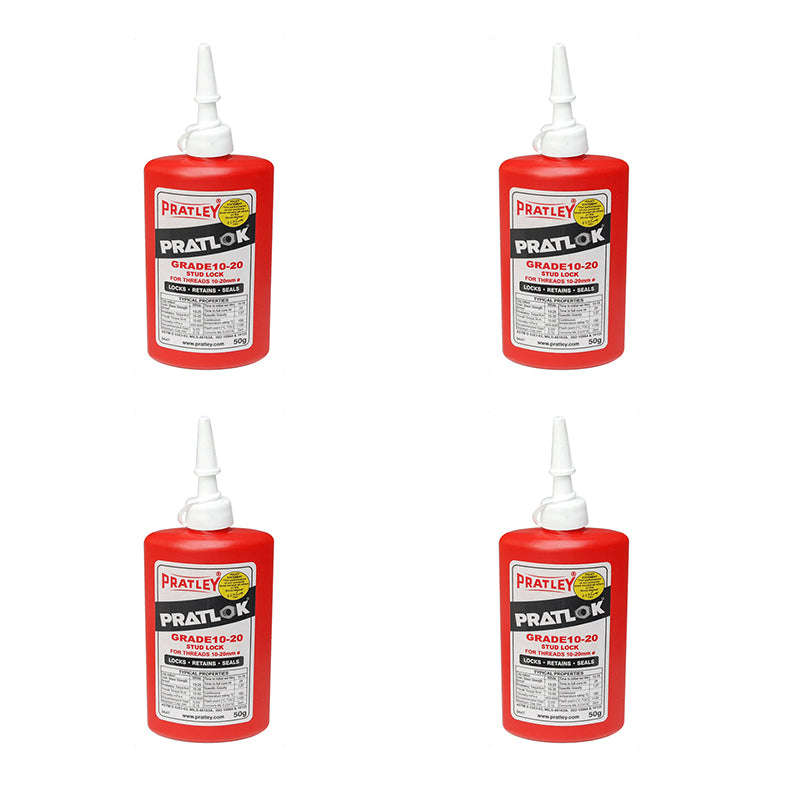 PRATLEY Adhesive Pratlock Studlock 50gr Grade 10-20 ( 4 Pack )