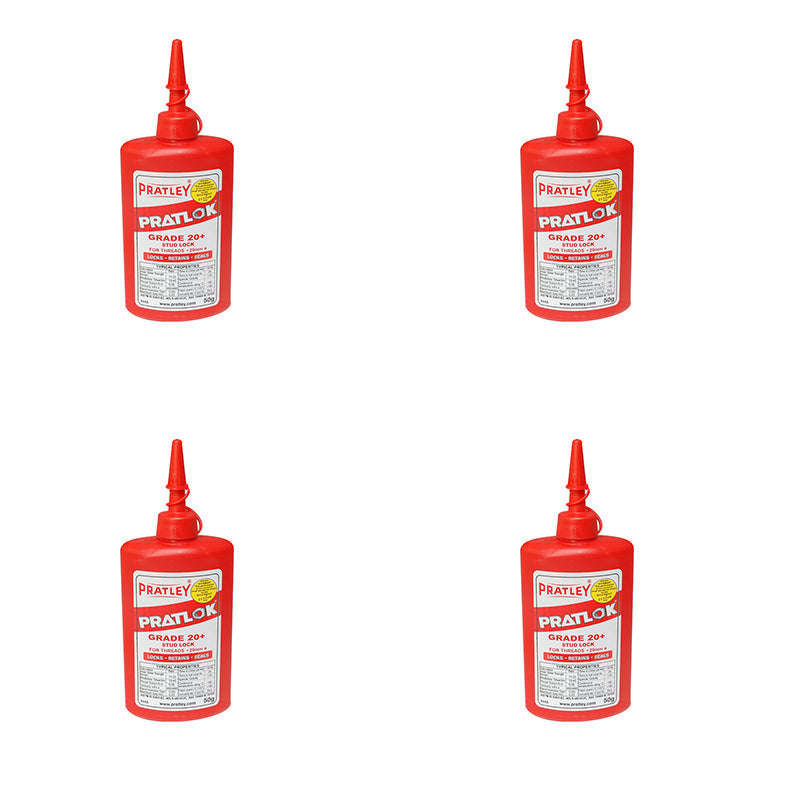 PRATLEY Adhesive Studlock 50gr Grade 20+ ( 4 Pack )
