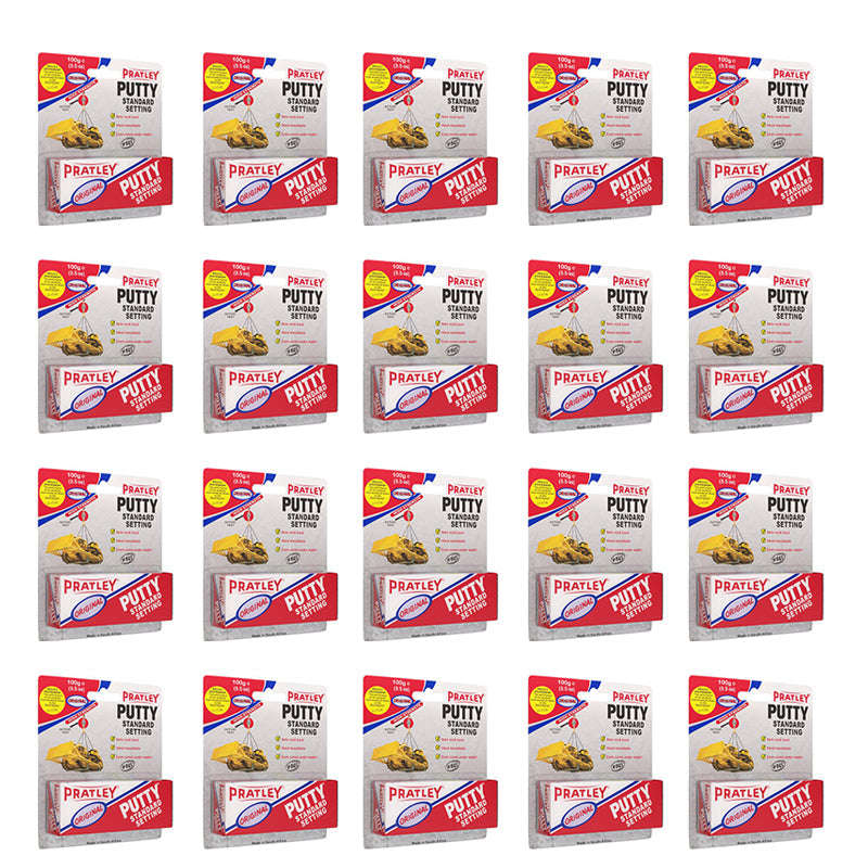 PRATLEY Adhesive Epoxy Putty Standard 100g ( 20 Pack )