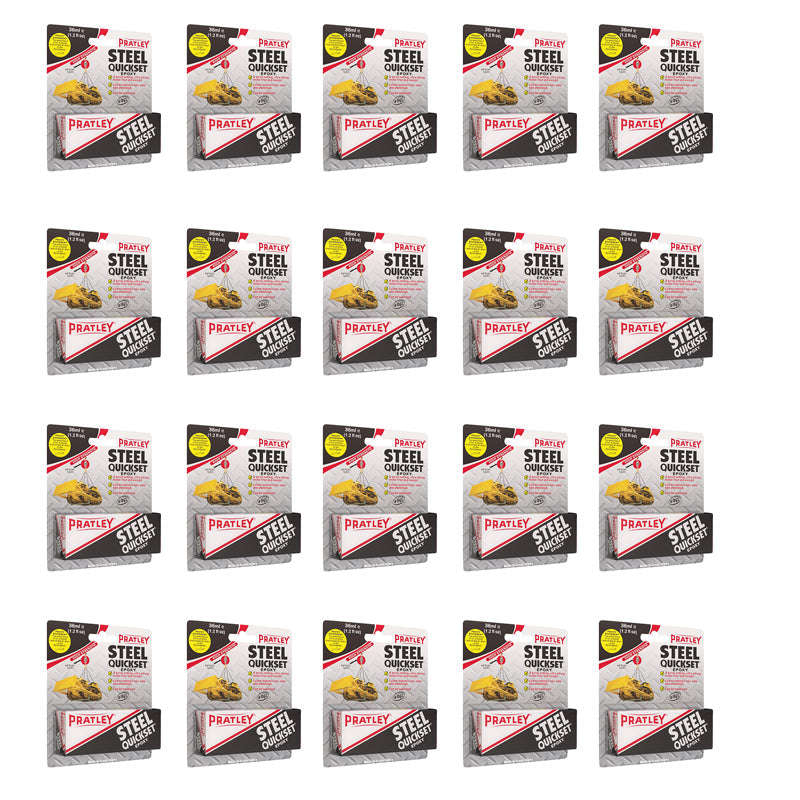 PRATLEY Adhesive Epoxy Steel 36ml ( 20 Pack )
