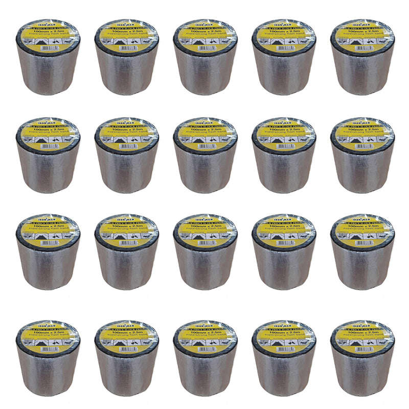 IRON MAN Flashing Aluminium/Bitumen Tape 100mm x 2.5mt ( 20 Pack )