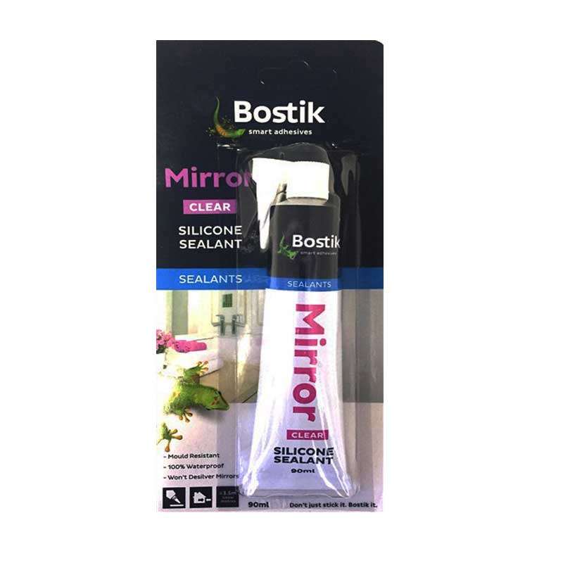 BOSTIK Mirror Adhesive Clear Silicone Sealant 90ml