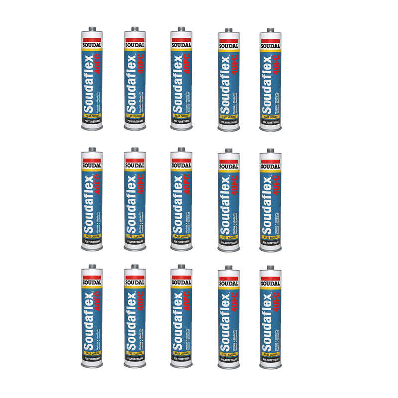 SOUDAL Soudaflex Concrete and Metal Sealant White 310ml 40fc ( 15 Pack )