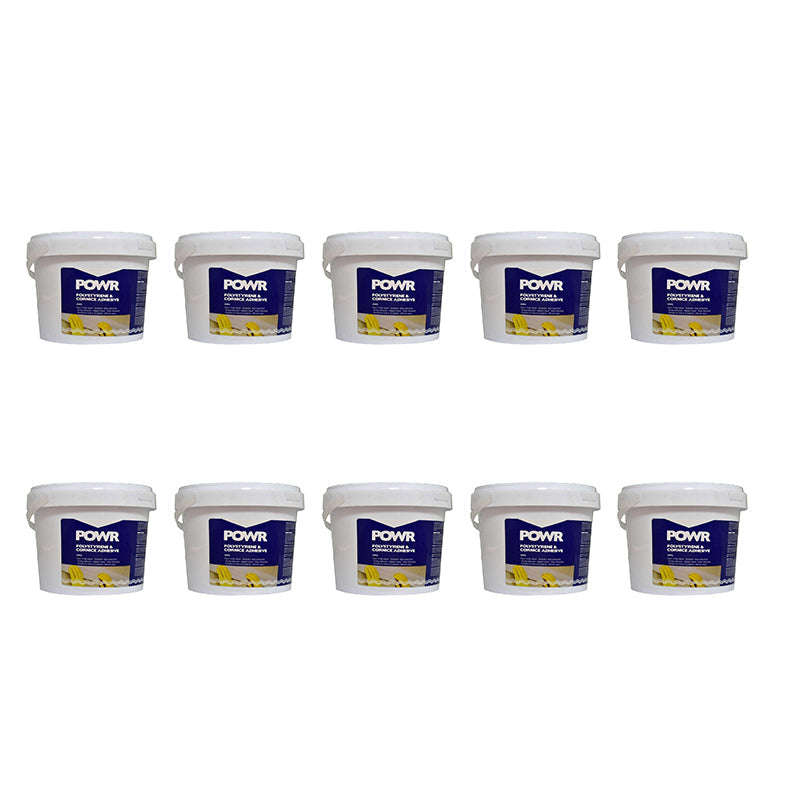 POWR Polystyrene Adhesive Bucket 1Kg ( 10 Pack )