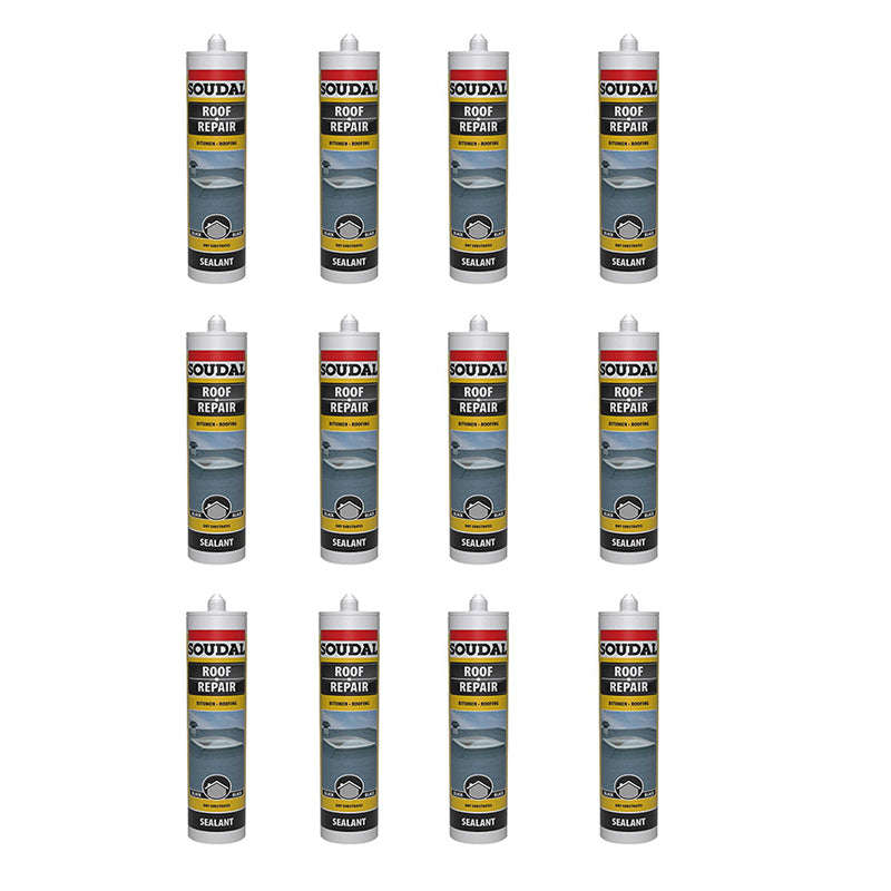 SOUDAL Roof Repair Sealant Bitumen Base 310ml ( 12 Pack )