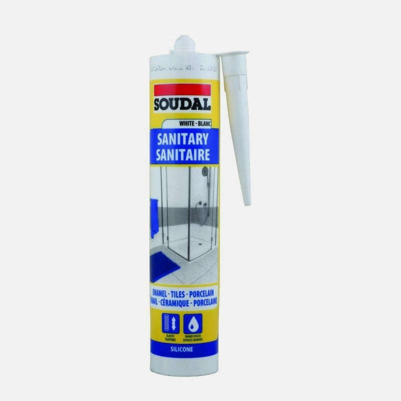 SOUDAL Sanitary Silicone Sealant White 270ml