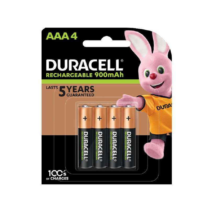 DURACELL Battery Rechargeable AAA 900mAh ( Pack of 4 )