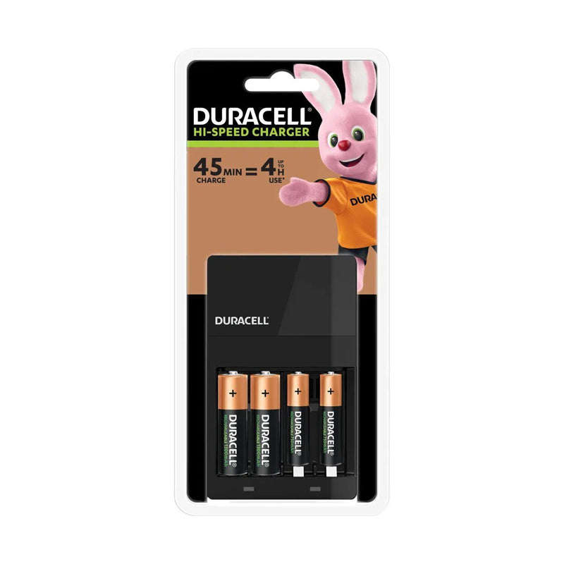 DURACELL Battery HI-SPEED Charger +2AA+2AAA Recharge CEF27