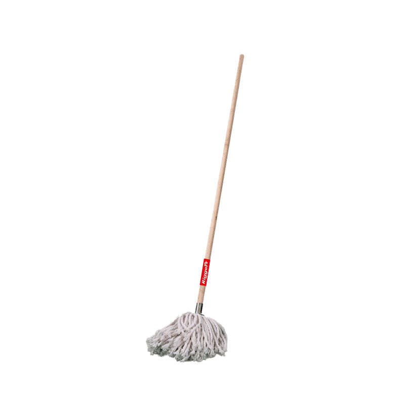 RIGGER Floor Mop Jumbo With Wooden Handle Metal Socket 200g
