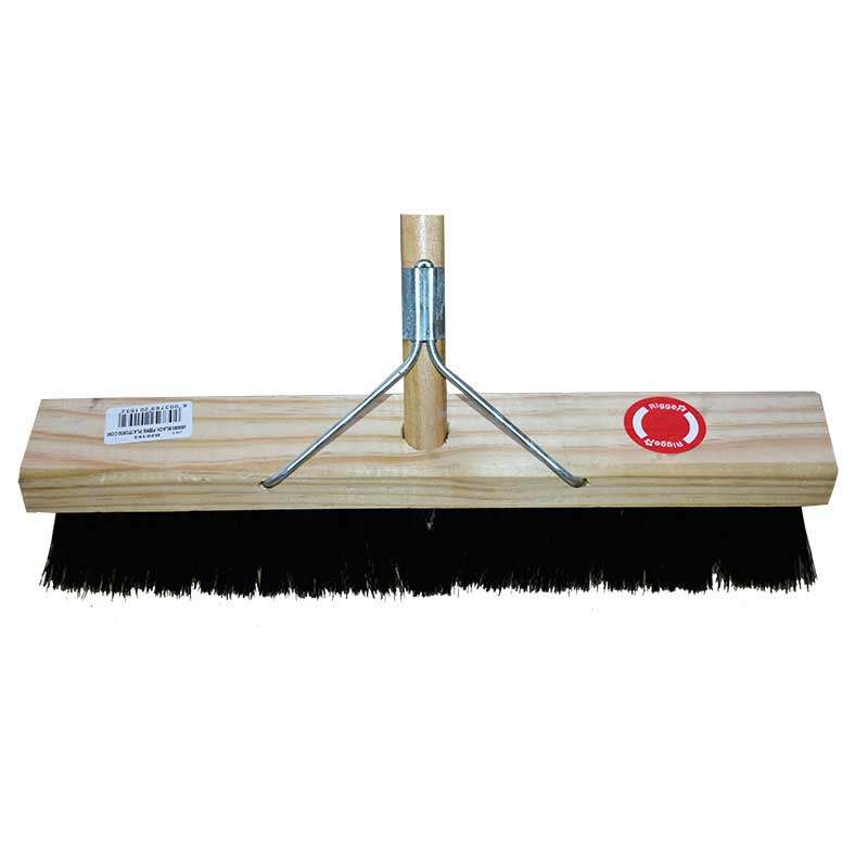 RIGGER Broom Platform Soft Black 450mm Wooden Handle