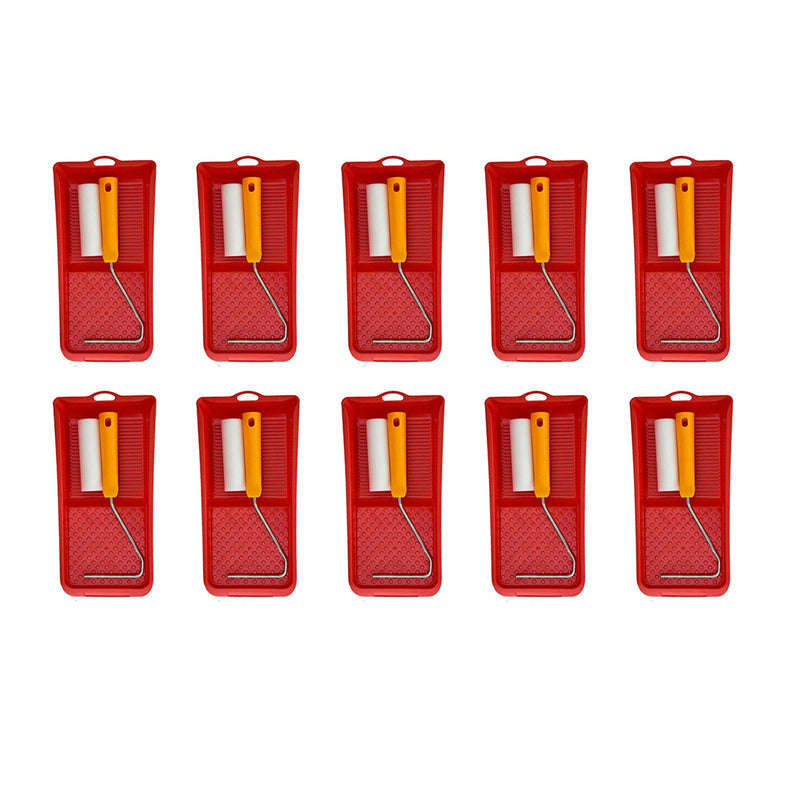 POWR Paint Roller Mini Set With Tray Sponge 100mm ( 10 Pack )