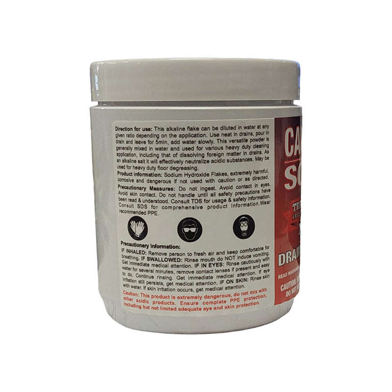 TRIPLE RED Caustic Soda Drain Cleaner Flakes 500g