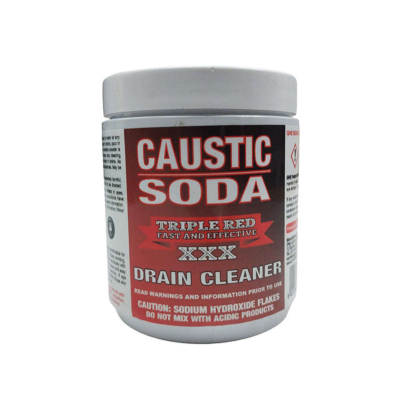 TRIPLE RED Caustic Soda Drain Cleaner Flakes 500g