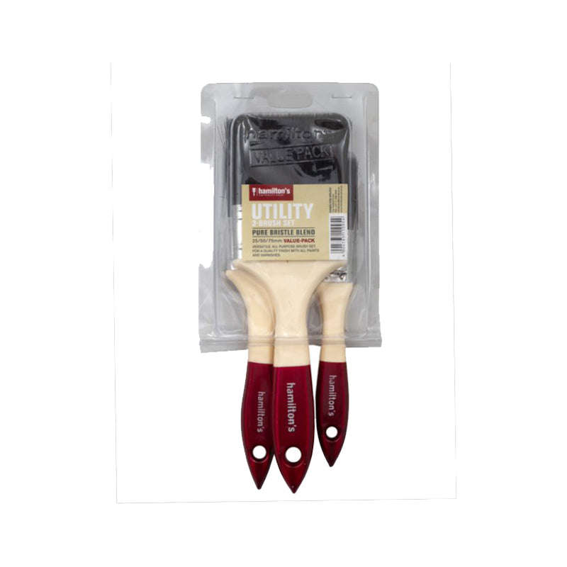 HAMILTON Utility Paint Brush Set Blended Bristle