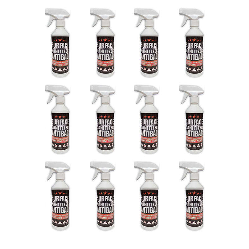 REDSTAR ANTIBACTERIALS Surface Sanitiser Anti Bacterial All Surface 500ml ( 12 Pack )