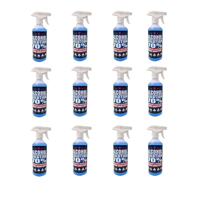 REDSTAR ANTIBACTERIALS Hand Sanitizer 70% Alcohol Solution 500ml ( 12 Pack )