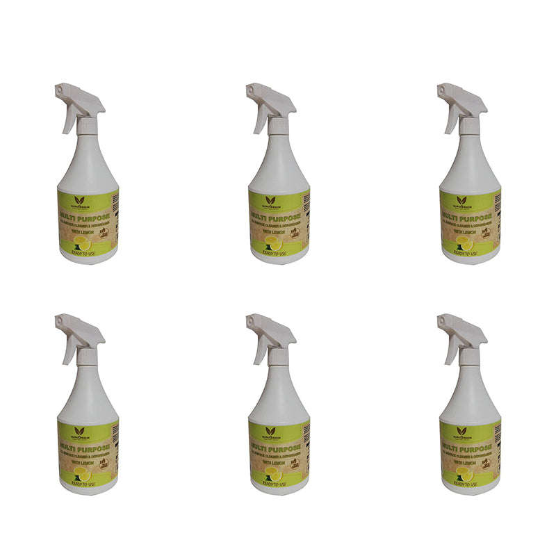 SUPA GREEN Eco Ready To Use Kitchen and Bathroom Cleaner Nano New 750ml ( 6 Pack )