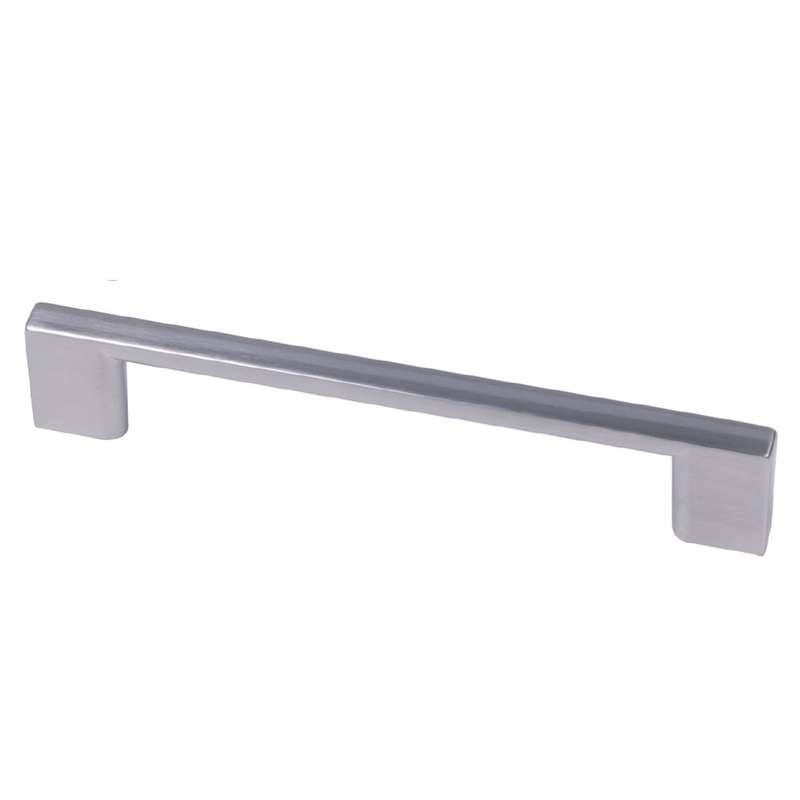 ROCO Neptune Aluminium Cupboard Handle Brushed Nickel 128mm