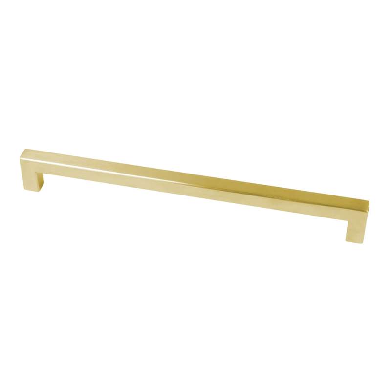 ROCO Cupboard Handle Bar Hollow Square Brushed Brass 160mm