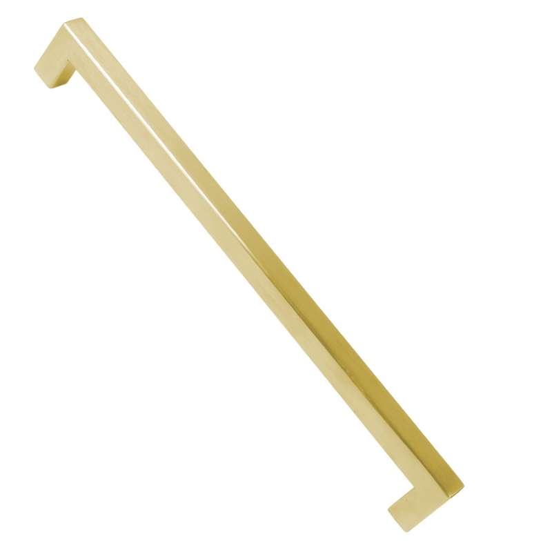 ROCO Cupboard Handle Bar Hollow Square Brushed Brass 160mm