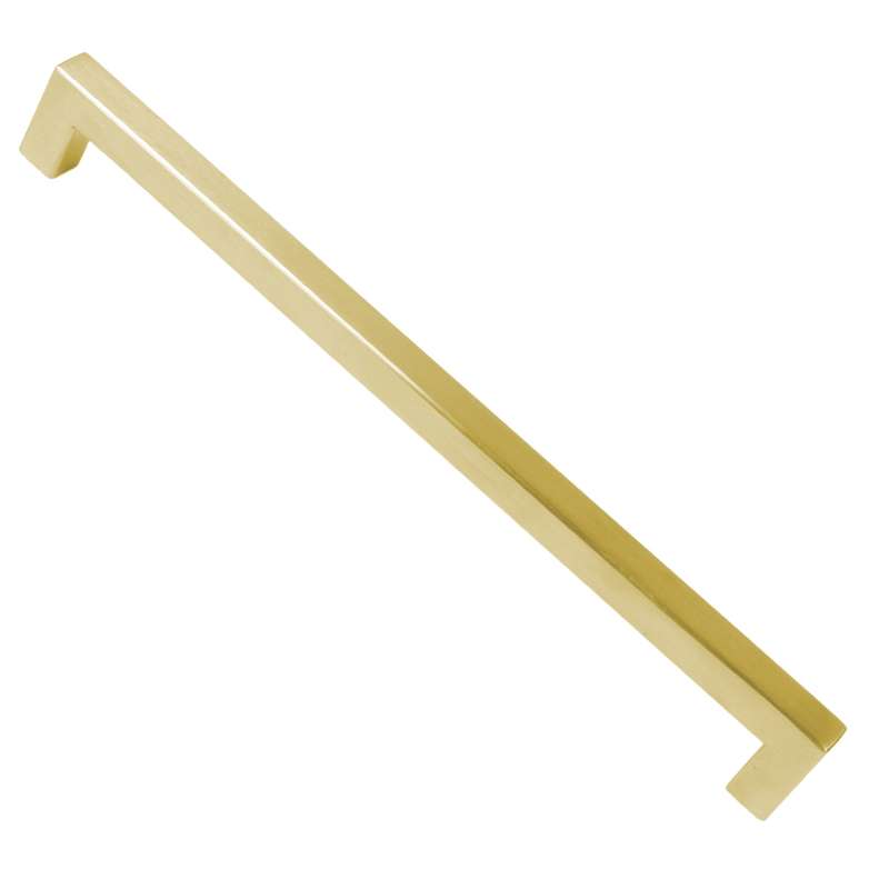 ROCO Cupboard Handle Bar Hollow Square Brushed Brass 192mm