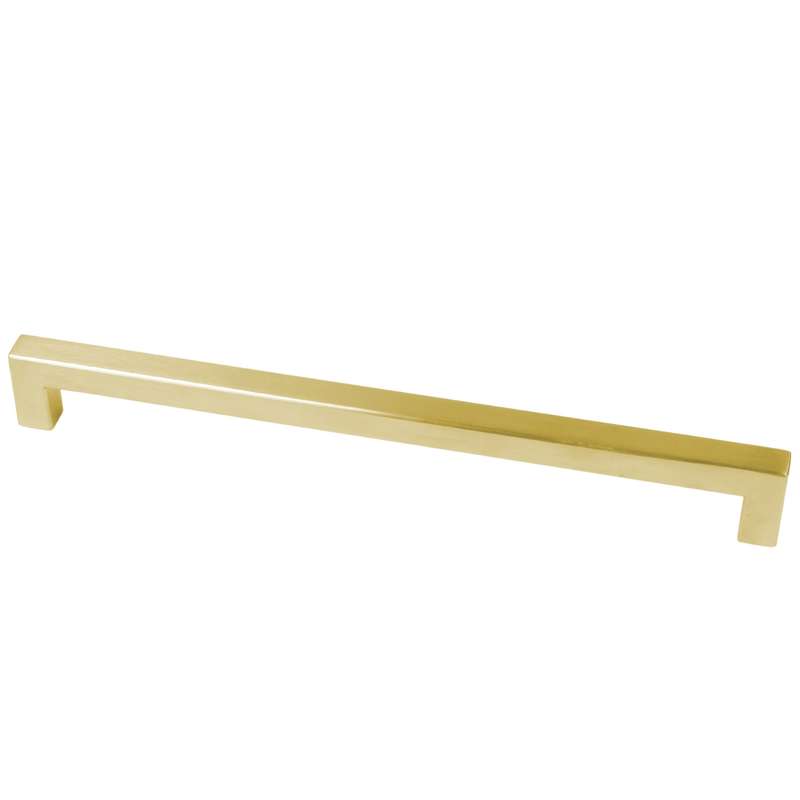 ROCO Cupboard Handle Bar Hollow Square Brushed Brass 288mm