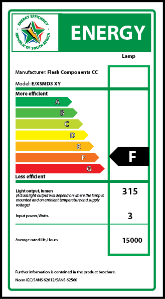 FLASH High-Efficiency 3W LED GU10 Lamp 120D (10 Pack)