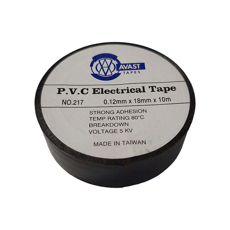 AVAST PVC Insulation Tape Black 10m