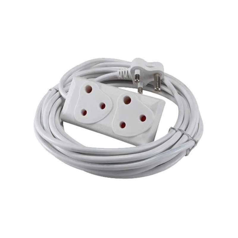 UNITED ELECTRICAL Extension Cord White 10m