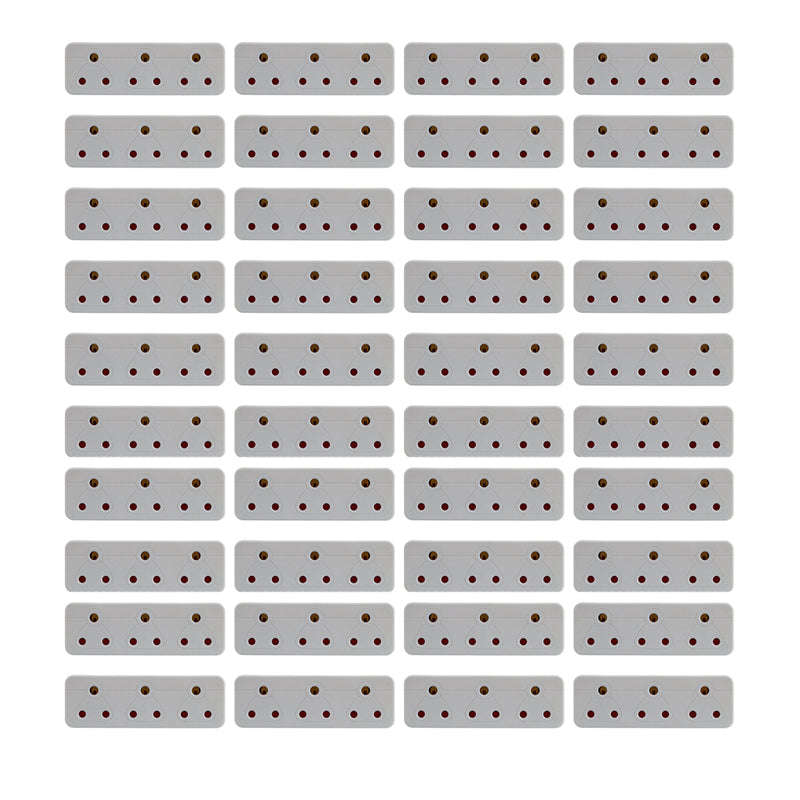 UNITED ELECTRICAL 3 pin 3 Way Adaptor (R20) ( 40 Pack )