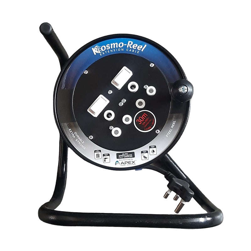 KOSMO-REEL Steel Extension Reel 2 X 16A 30m x 1.5mm