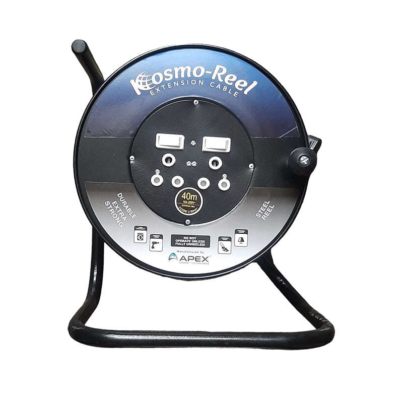 KOSMO-REEL Steel Extension Reel 2 X 16A 40m x 2.5mm