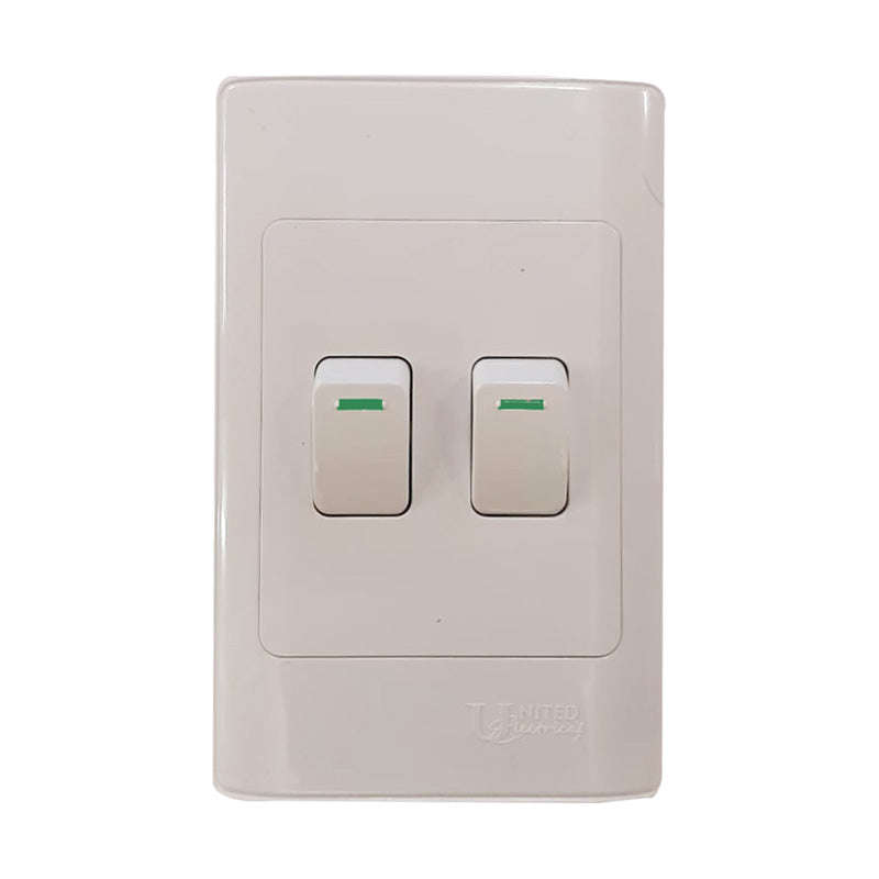 UNITED ELECTRICAL 2 Lever One Way Switch 50X100