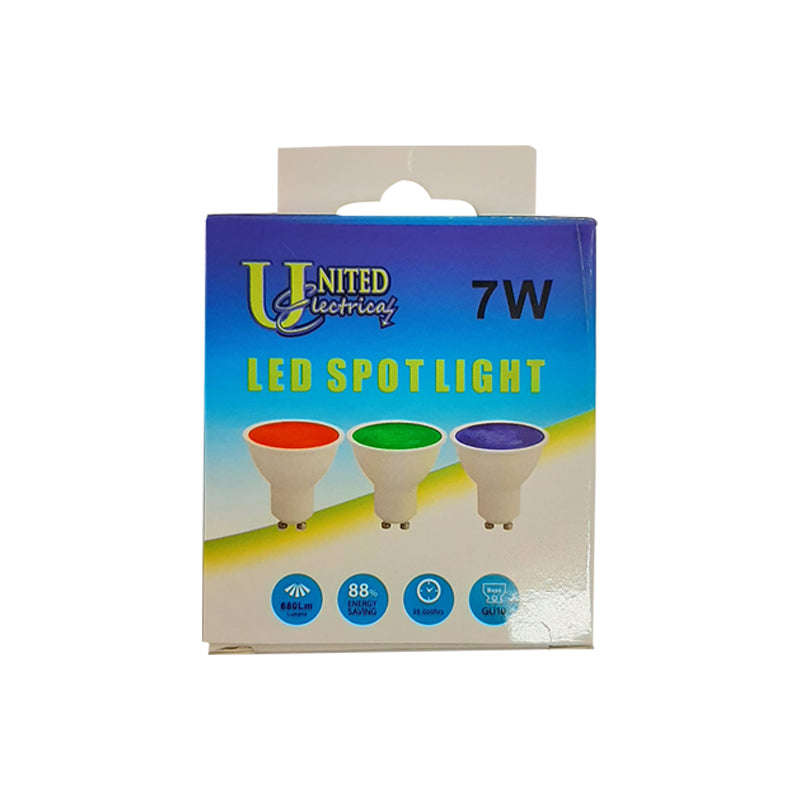 UNITED ELECTRICAL Green Led Downlight Gu10 7w 680 lumens 25000h