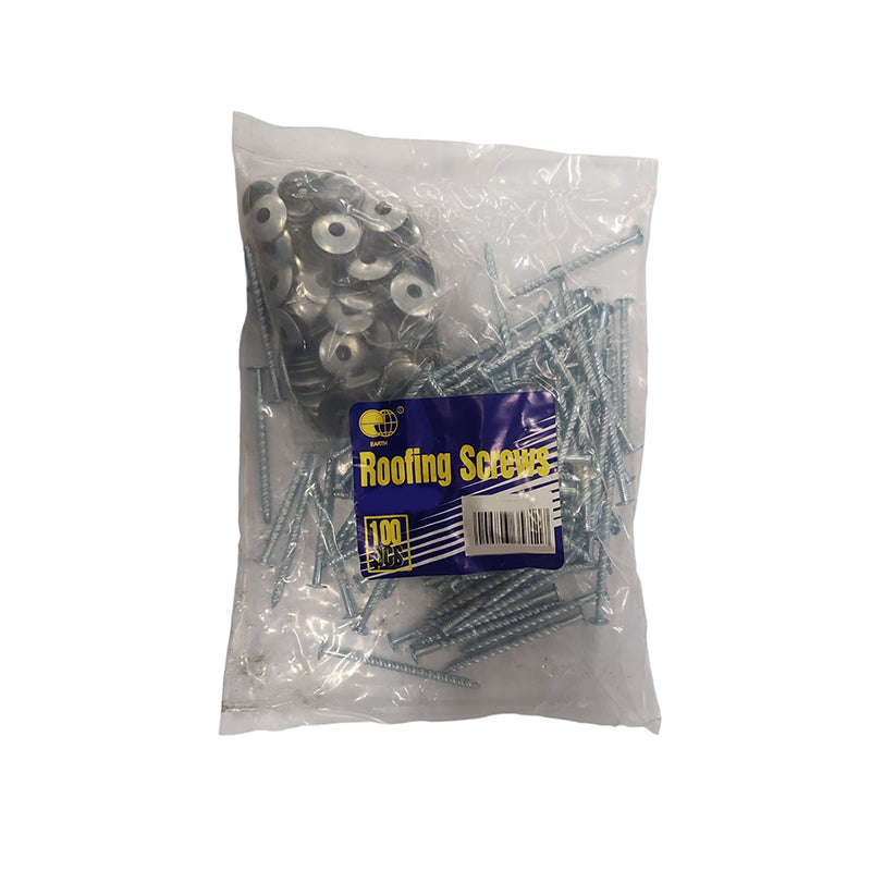 EARTH Roofing Screws [Comb/Washer] Corrulock  75mm ( Box of 100 )
