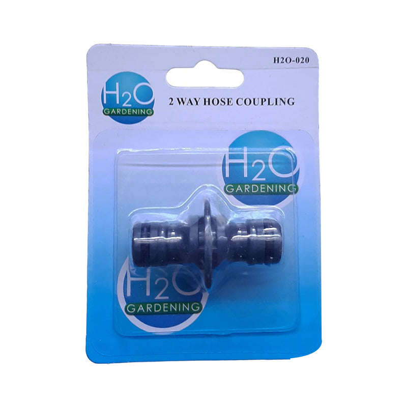 H20 Garden Hose Coupling 2 Way Split Water Flow