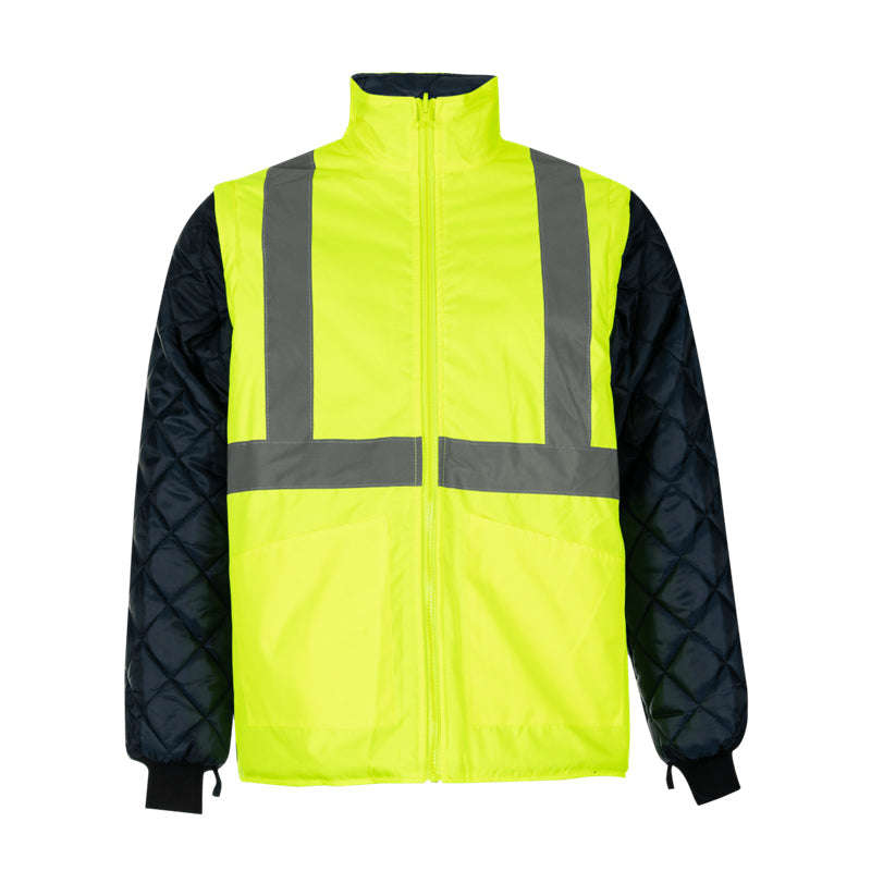 PIONEER SAFETY Jacket Parka 5 In 1 Lime/Navy