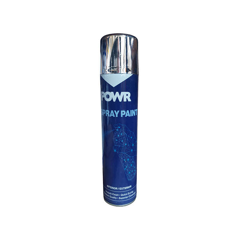 POWR Spray Paint Metallic Chrome Mirror 300ml