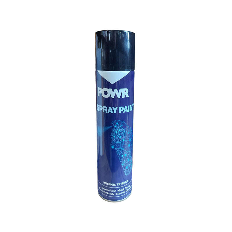 POWR Spray Paint Matt Black 300ml ( 2 Pack )