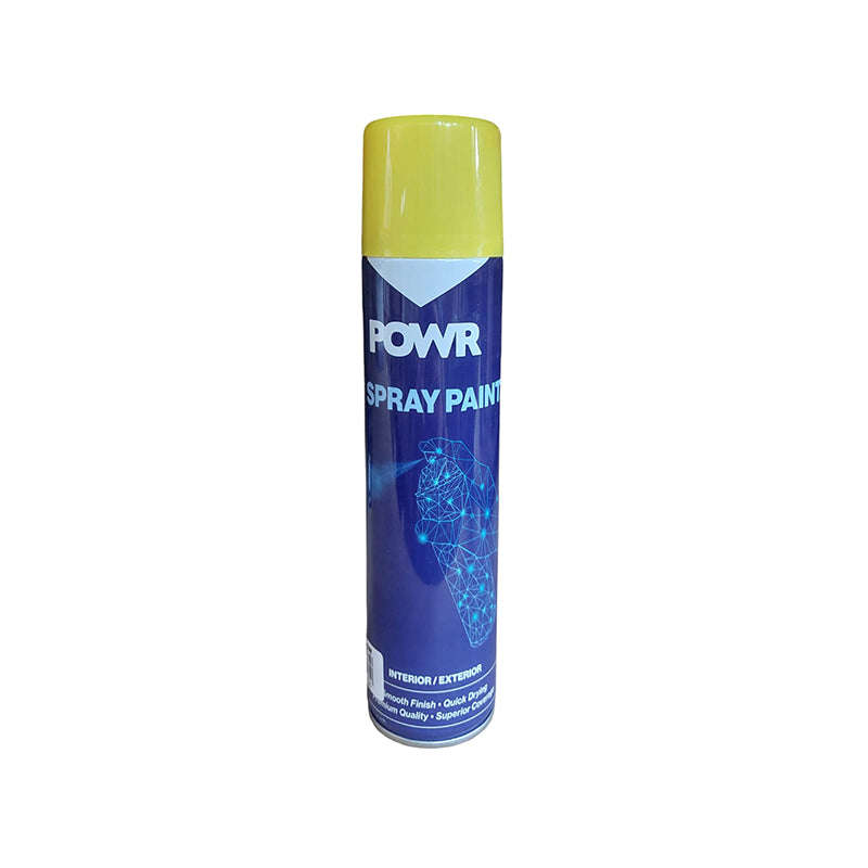 POWR Spray Paint STD 300ml Tin Yellow Canary ( 12 Pack )