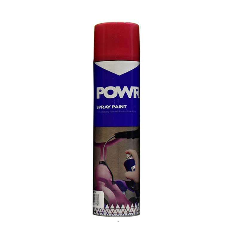 POWR Spray Paint Standard Fire Engine Red 300ml ( 2 Pack )
