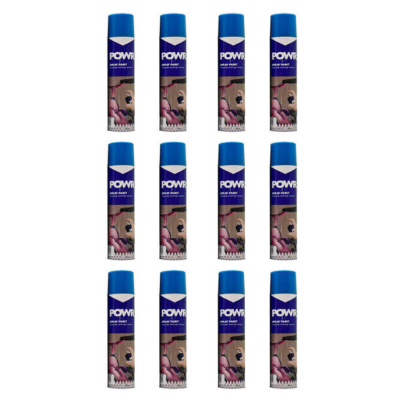 Powr Spray Paint STD 300ml Tin Blue Navy ( 12 Pack )