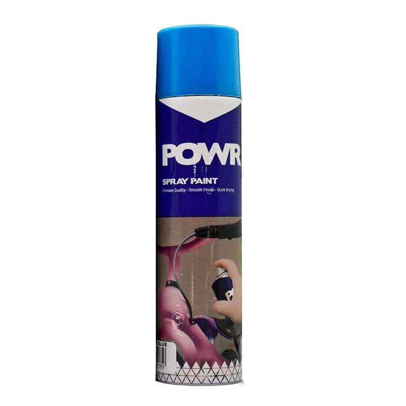 POWR Spray Paint Metallic Light Blue 300ml ( 2 Pack )
