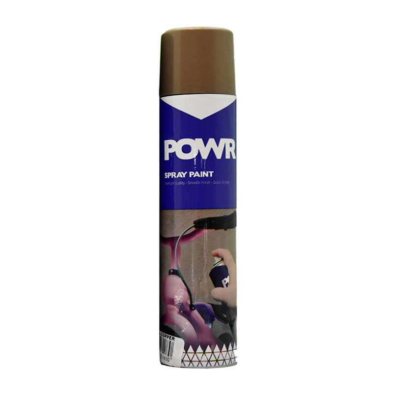 POWR Spray Paint Metallic Copper Natural 300ml ( 2 Pack )