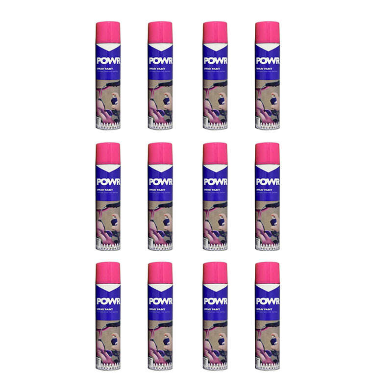 POWR Spray Paint Fluorescent Violet 300ml ( 12 Pack )