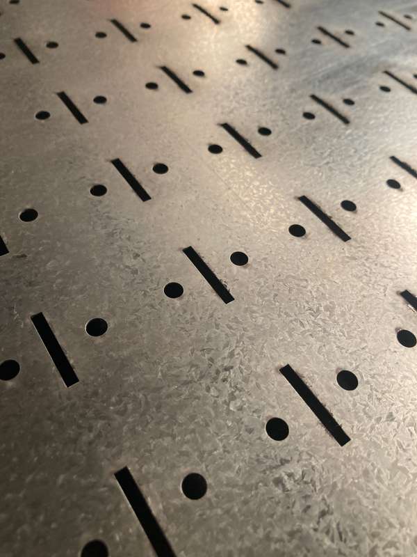 CLIP-FIT Pre Galvanized Pegboard 1200mm x 400mm