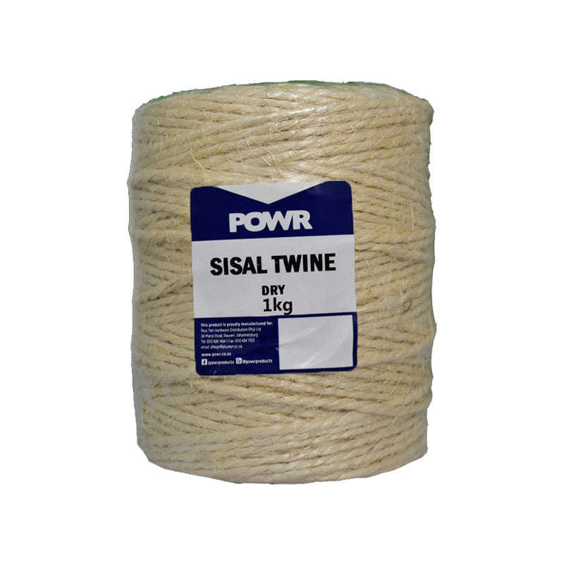 POWR Sisal  Twine Single Ply 1kg