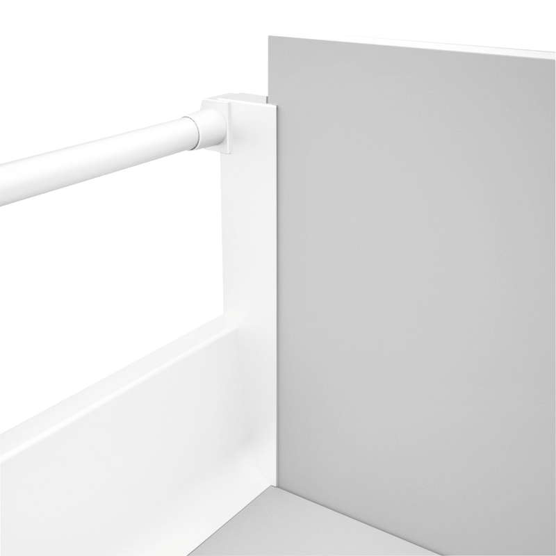 ROCO Drawer Runner Kit White 500mm With Double Gallery Rail Set