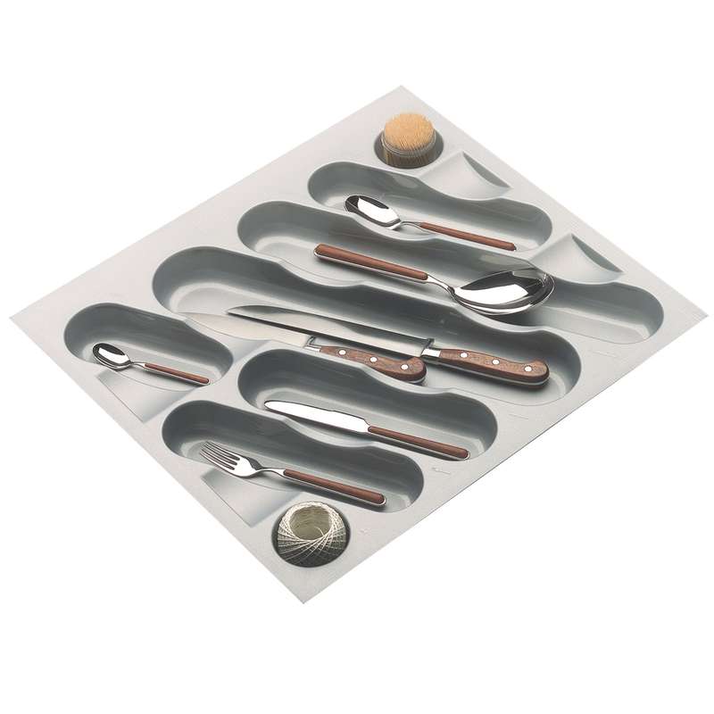 ROCO Cutlery Tray Metallic Grey 450mm Unit