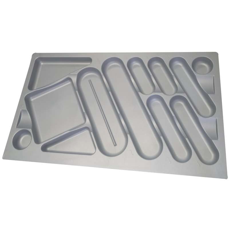 ROCO Cutlery Tray Metallic Grey 900mm Unit